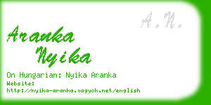 aranka nyika business card